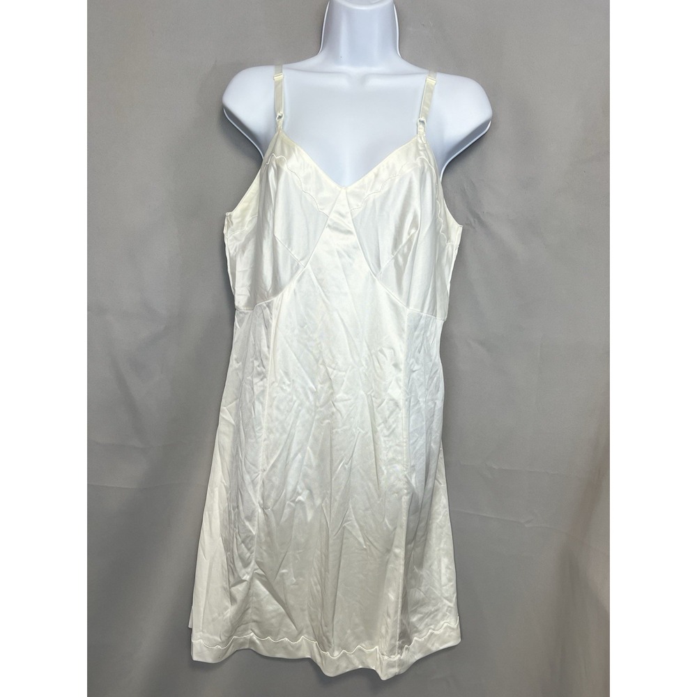Vintage Sears Nightgown White Sz 38 Women's